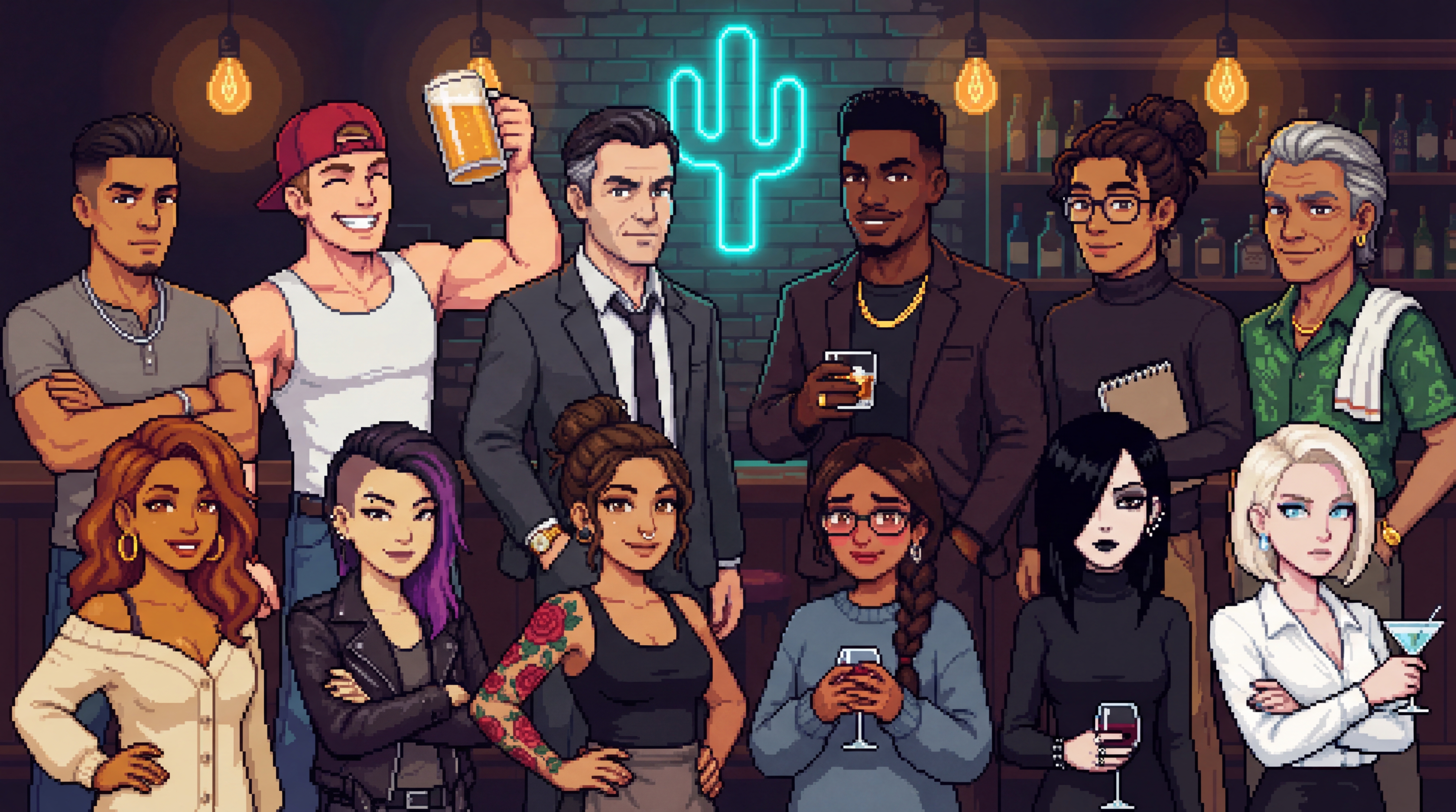 The Neon Cactus interior